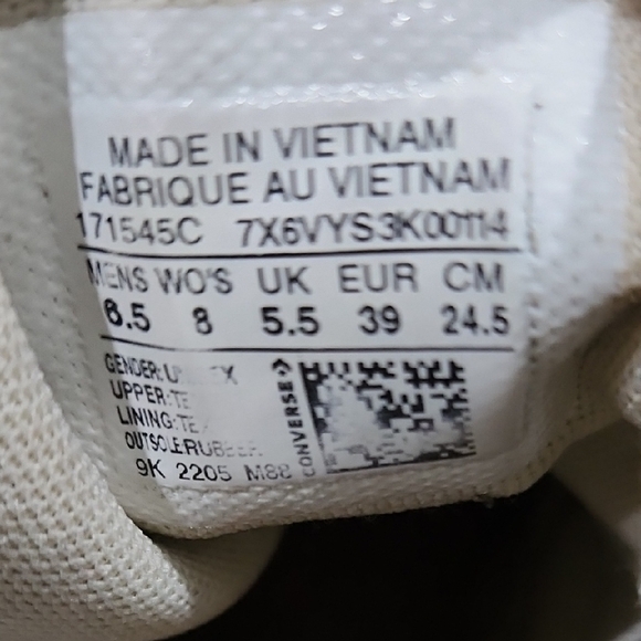 Converse Run Star Motion Black High-Tops with Zigzag Sole Women's Size 8 - Picture 7 of 8